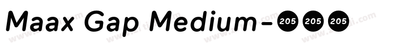 Maax Gap Medium字体转换 Maax Gap Medium字体转换